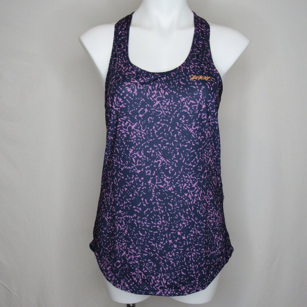 Zoot Purple Abstract Print Racer Back Sport Tank Top Women's L Large - Picture 5 of 8